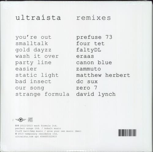 Ultraista Ultra�sta Remixes - Sealed 2-LP vinyl record set (Double LP Album) US 1W12LUL799286