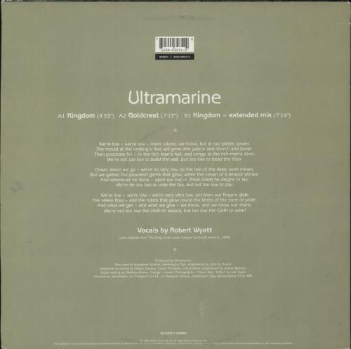 Ultramarine Kingdom 12" vinyl single (12 inch record / Maxi-single) UK ULT12KI592016