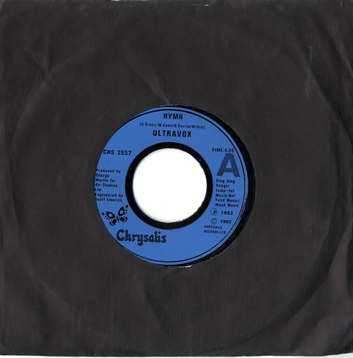 Ultravox Hymn - Jukebox 7" vinyl single (7 inch record / 45) UK VOX07HY600069