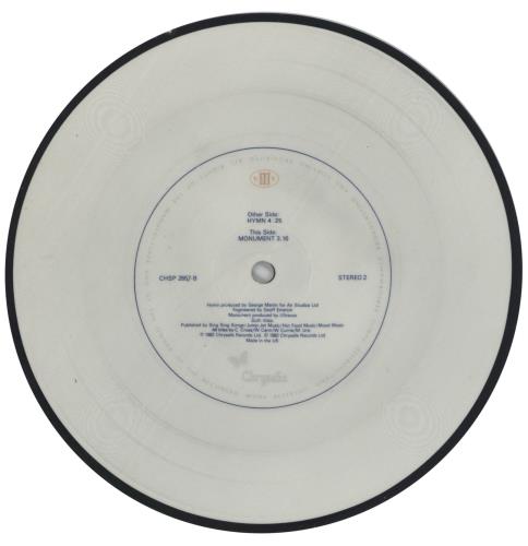 Ultravox Hymn 7" vinyl picture disc (7 inch picture disc single) UK VOX7PHY116093