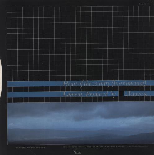 Ultravox Lament + Poster 12" vinyl single (12 inch record / Maxi-single) UK VOX12LA17610