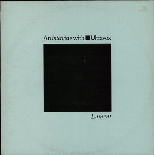 Ultravox Lament - An Interview with Ultravox vinyl LP album (LP record) UK VOXLPLA579350