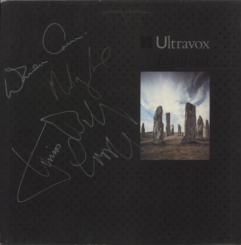 Ultravox Lament - Autographed vinyl LP album (LP record) UK VOXLPLA718823