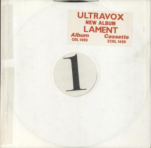 Ultravox Lament - white label vinyl LP album (LP record) UK VOXLPLA579320