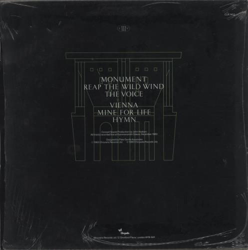 Ultravox Monument - Hype Sticker + Shrink & Insert vinyl LP album (LP record) UK VOXLPMO874756