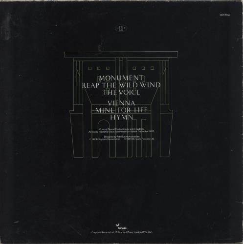 Ultravox Monument - Hype Stickered vinyl LP album (LP record) UK VOXLPMO167700