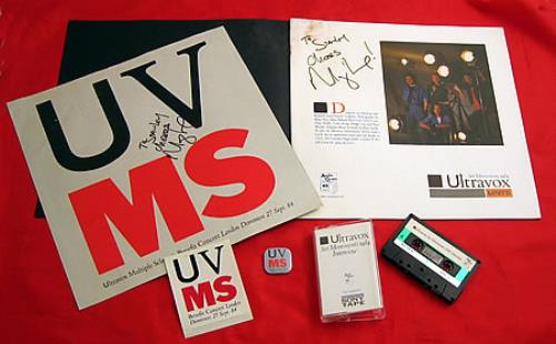 Ultravox Multiple Sclerosis Benefit Concert media press kit UK VOXKIMU400963