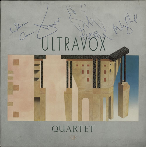 Ultravox Quartet - Fully Autographed vinyl LP album (LP record) UK VOXLPQU579322