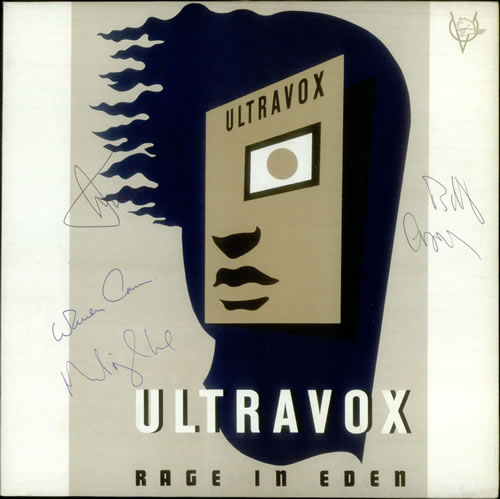 Ultravox Rage In Eden - Autographed + Poster vinyl LP album (LP record) UK VOXLPRA328135