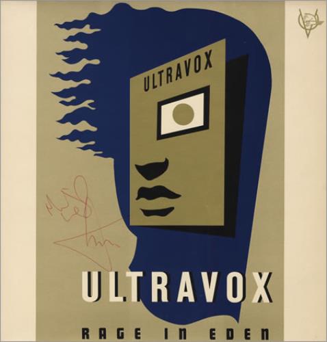 Ultravox Rage In Eden - Autographed vinyl LP album (LP record) UK VOXLPRA401467