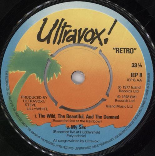 Ultravox Retro EP - P/S 7" vinyl single (7 inch record / 45) UK VOX07RE13193