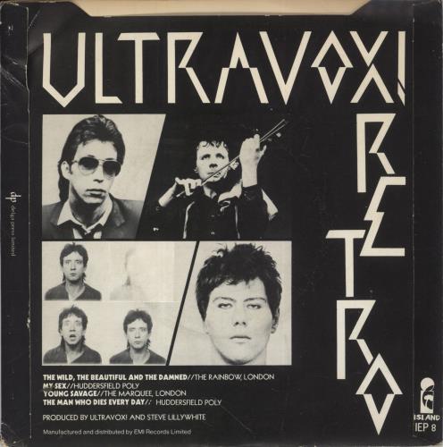 Ultravox Retro EP - P/S 7" vinyl single (7 inch record / 45) UK VOX07RE13193