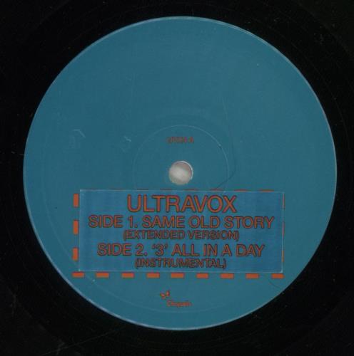 Ultravox Same Old Story - PVC Outer Sleeve/EX 12" vinyl single (12 inch record / Maxi-single) UK VOX12SA567219