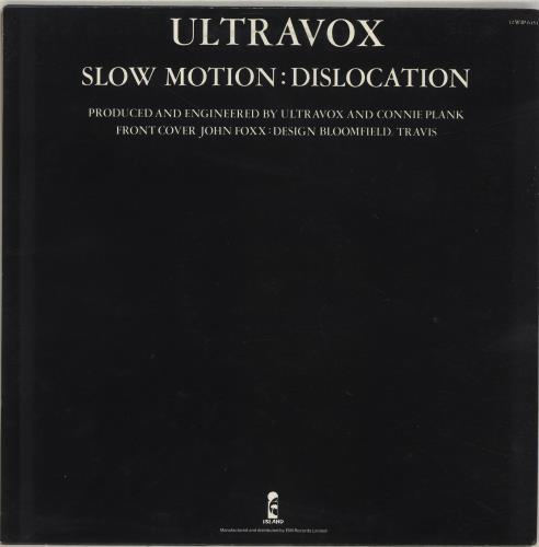 Ultravox Slow Motion - Clear Vinyl 12" vinyl single (12 inch record / Maxi-single) UK VOX12SL34153