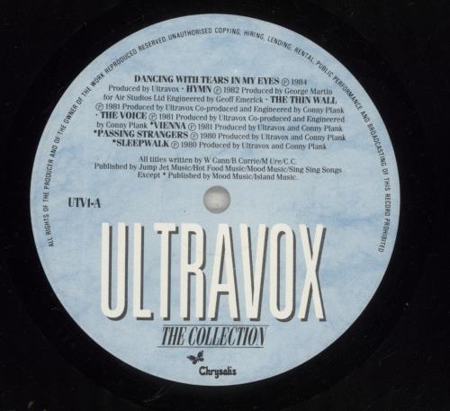 Ultravox The Collection - EX vinyl LP album (LP record) UK VOXLPTH878832