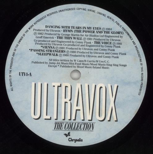 Ultravox The Collection 2-LP vinyl record set (Double LP Album) UK VOX2LTH738032