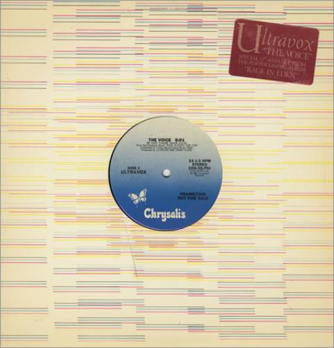 Ultravox The Voice 12" vinyl single (12 inch record / Maxi-single) US VOX12TH20761