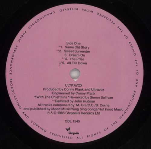 Ultravox U-Vox - PVC + Stickered vinyl LP album (LP record) UK VOXLPUV20429