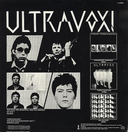 Ultravox Ultravox! vinyl LP album (LP record) Australian VOXLPUL197814