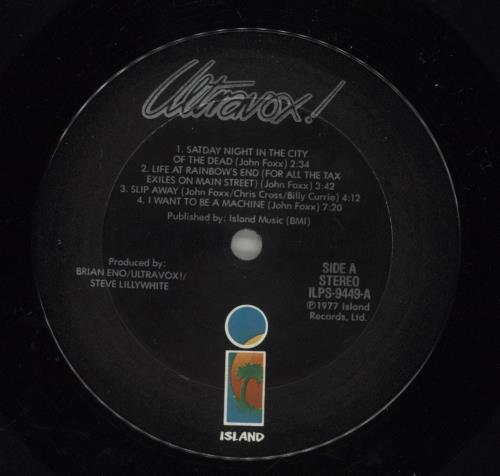 Ultravox Ultravox vinyl LP album (LP record) US VOXLPUL472232