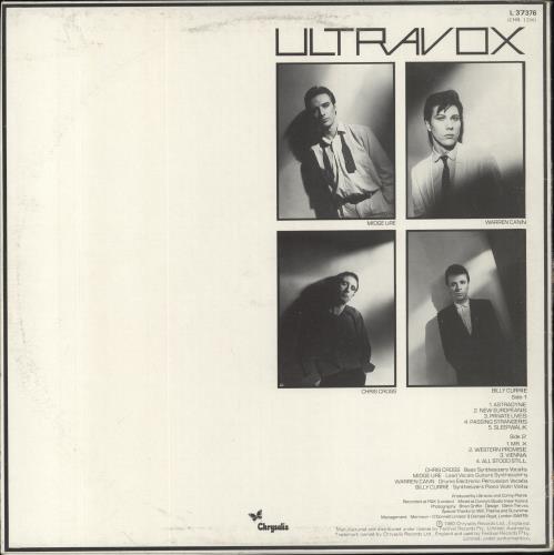 Ultravox Vienna vinyl LP album (LP record) Australian VOXLPVI657541