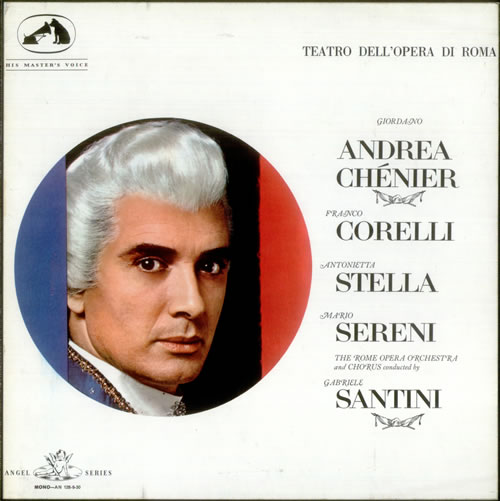 Umberto Giordano Andrea Chenier 3-LP vinyl record set (Triple LP Album) UK UQB3LAN536052