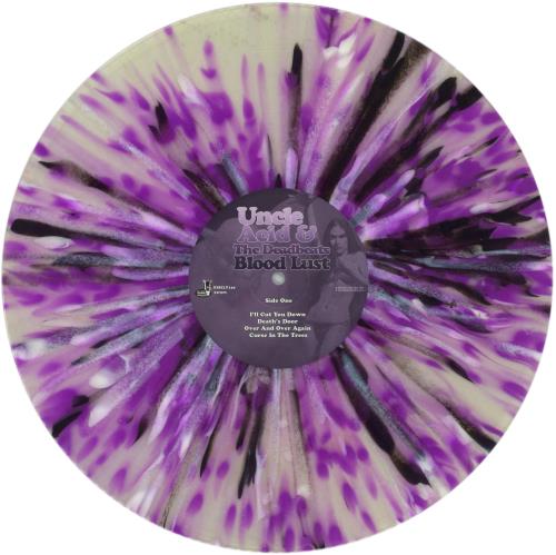Uncle Acid & The Deadbeats Blood Lust - Clear With Purple, Black & White Splatter Vinyl vinyl LP album (LP record) UK YNCLPBL865962