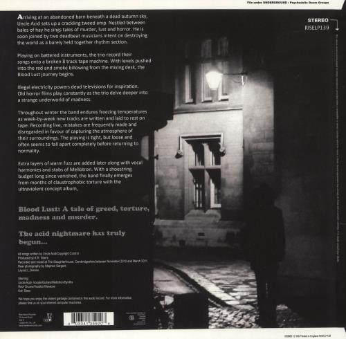 Uncle Acid & The Deadbeats Blood Lust - White Vinyl vinyl LP album (LP record) UK YNCLPBL869529