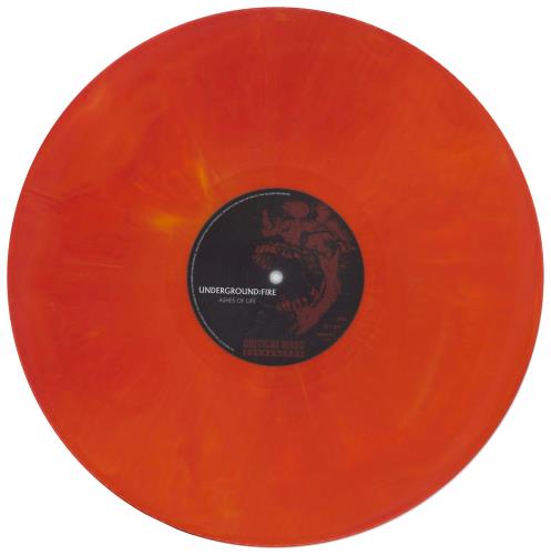 Underground:Fire Ashes Of Life - Orange Vinyl vinyl LP album (LP record) Swedish 9NWLPAS865797