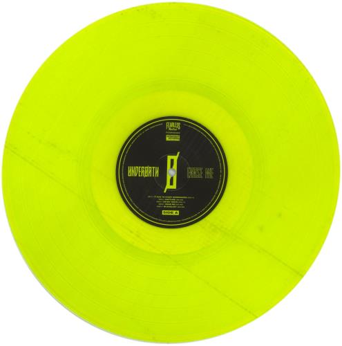 Underoath Erase Me - Transparent Acid Green Vinyl vinyl LP album (LP record) UK UNHLPER863862