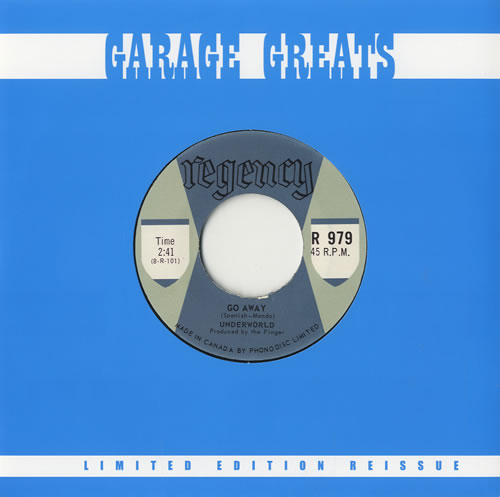 Underworld [60s] Go Away 7" vinyl single (7 inch record / 45) UK UNW07GO452226