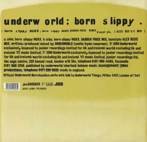 Underworld Born Slippy 12" vinyl single (12 inch record / Maxi-single) UK UDW12BO364296