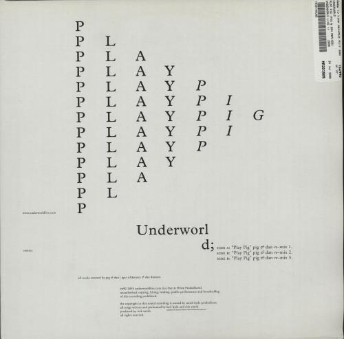 Underworld Play Pig 12" vinyl single (12 inch record / Maxi-single) UK UDW12PL657356