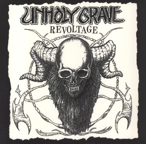 Unholy Grave Revoltage - Yellow / Purple Splatter Vinyl vinyl LP album (LP record) US 65JLPRE835488