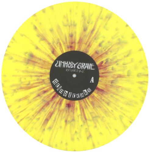 Unholy Grave Revoltage - Yellow / Purple Splatter Vinyl vinyl LP album (LP record) US 65JLPRE835488