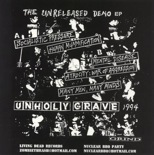Unholy Grave The Unreleased 7" vinyl single (7 inch record / 45) US 65J07TH835209