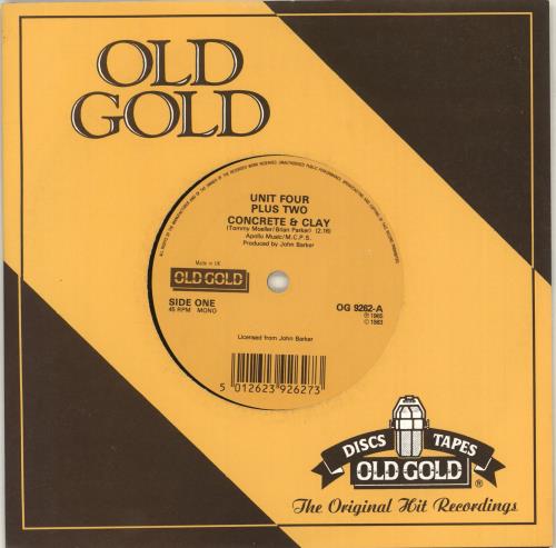 Unit Four Plus Two Concrete & Clay 7" vinyl single (7 inch record / 45) UK 4+207CO713515