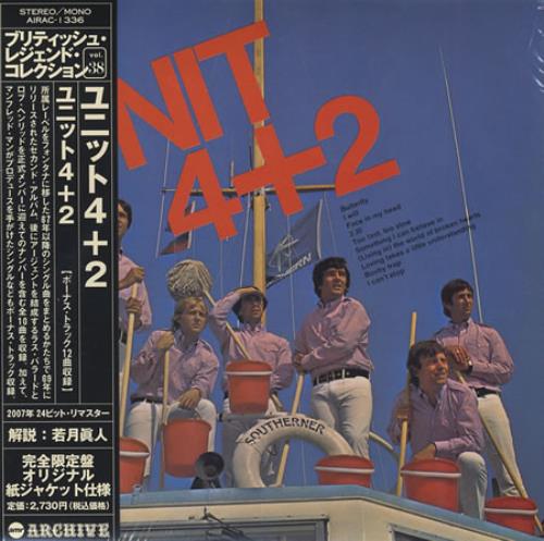 Unit Four Plus Two Unit Four Plus Two CD album (CDLP) Japanese 4+2CDUN395076
