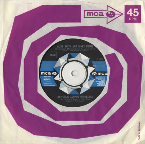 Universal Sounds Orchestra Alias Smith And Jones Theme 7" vinyl single (7 inch record / 45) UK UXX07AL519909