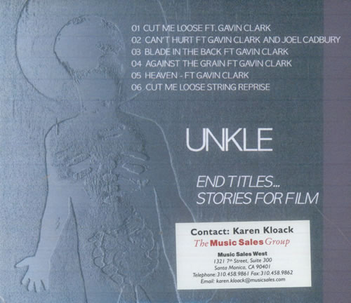 Unkle End Titles... Stories For Film CD-R acetate US UNKCREN541165