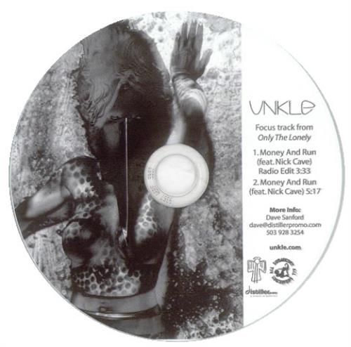 Unkle Money And Run CD-R acetate US UNKCRMO535337