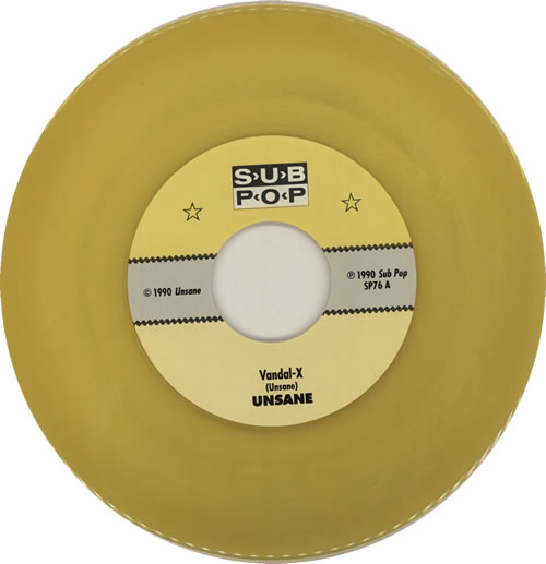 Unsane Vandal-X 7" vinyl single (7 inch record / 45) US U-507VA582605