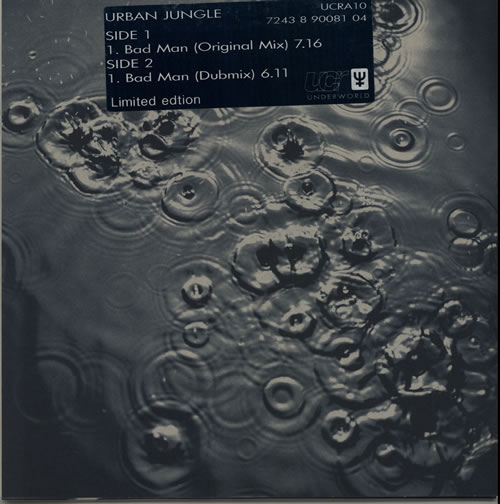 Urban Jungle Bad Man 10" vinyl single (10 inch record) UK XRB10BA630144