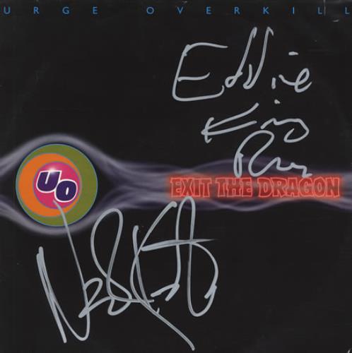 Urge Overkill Exit The Dragon - AUTOGRAPHED 2-LP vinyl record set (Double LP Album) US UOV2LEX367085