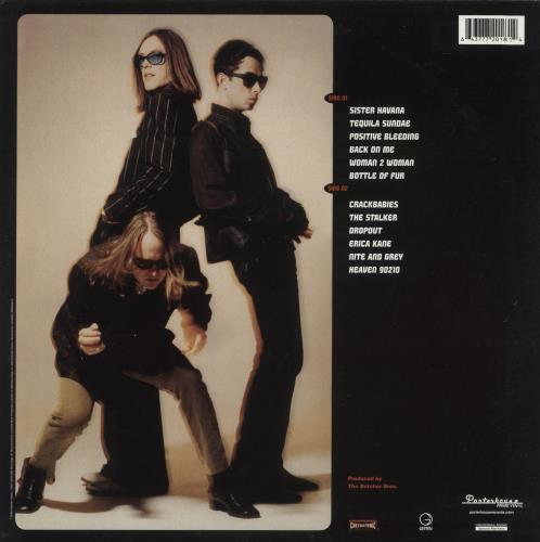 Urge Overkill Saturation - Blue Vinyl vinyl LP album (LP record) US UOVLPSA873018