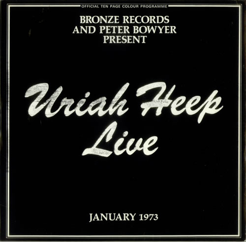 Uriah Heep Live - Palm Tree label 2-LP vinyl record set (Double LP Album) German URI2LLI547414