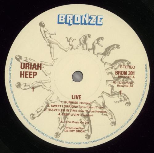 Uriah Heep Live 2-LP vinyl record set (Double LP Album) UK URI2LLI679446
