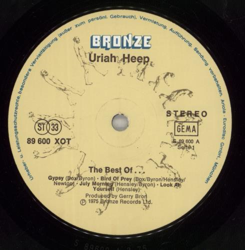 Uriah Heep The Best Of... vinyl LP album (LP record) German URILPTH874315