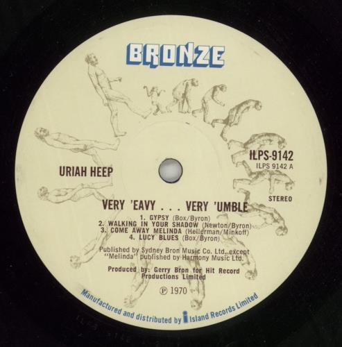 Uriah Heep Very 'Eavy Very 'Umble vinyl LP album (LP record) UK URILPVE249591