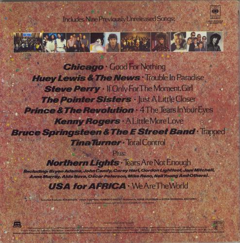 USA For Africa We Are The World + Insert vinyl LP album (LP record) UK UAFLPWE643861